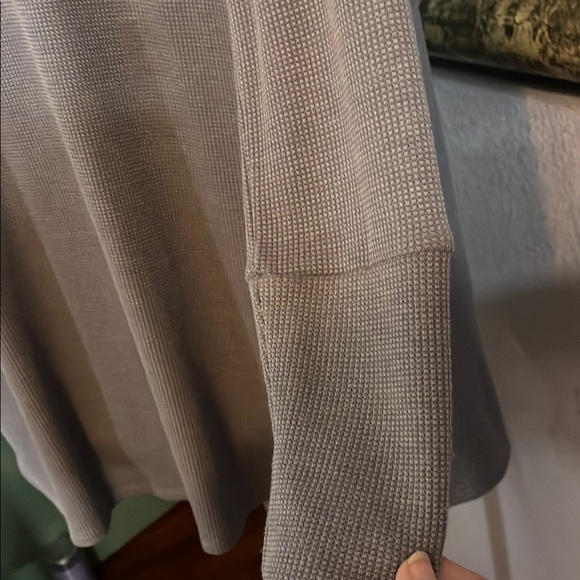 EUC Honeyme Cardigan-Gray Hooded Open Front lapels - soo soft/cuddly Sz S - Picture 8 of 12